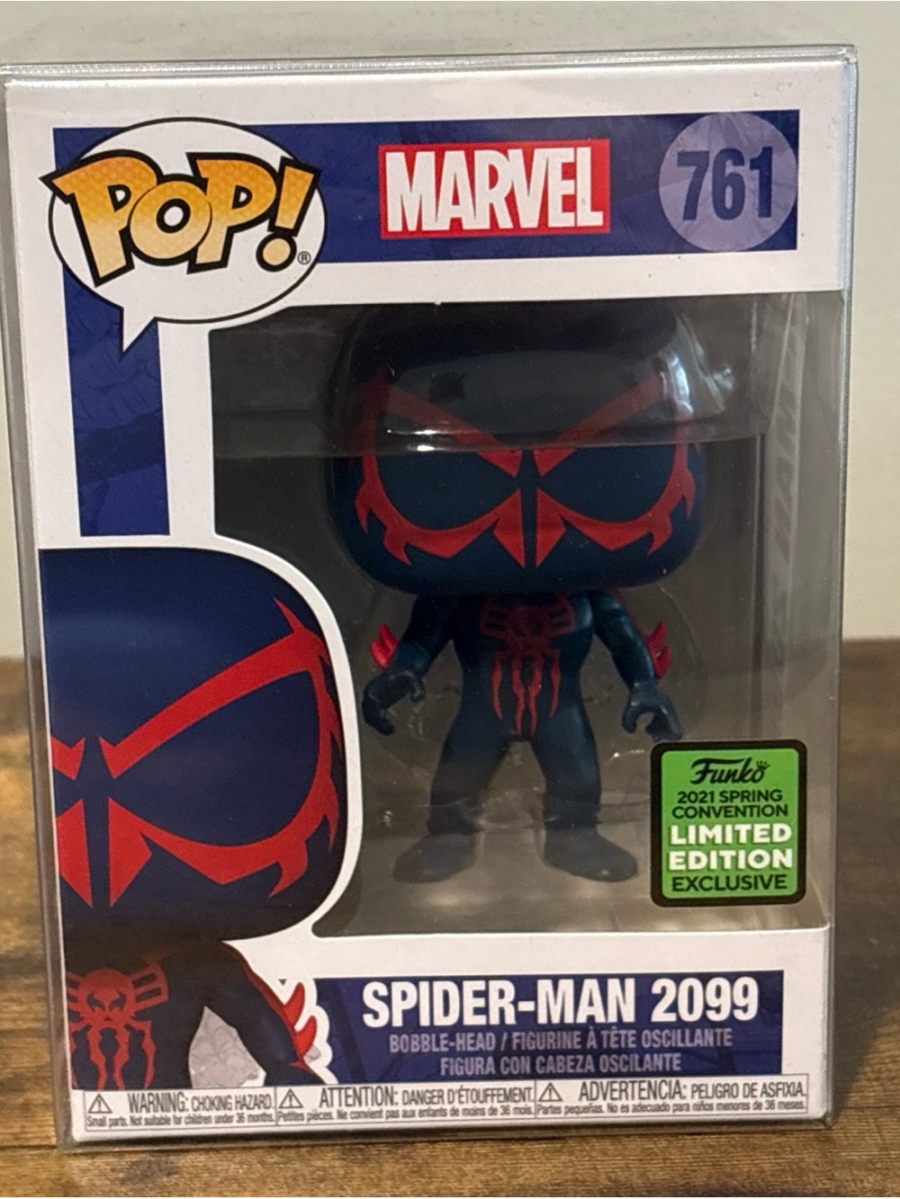 Funko Pop! Marvel Spider-Man 2099 #761 2021 Spring Convention w/ Protector